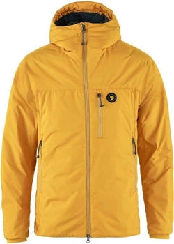 Fj&auml;llr&auml;ven bergtagen insulation jacket mustard yellow mountain blue 161-570