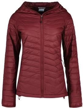 Columbia Powder Pass II Hybrid Hooded Jacke rich wine
