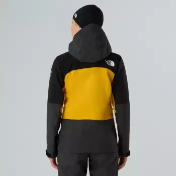 The North Face Summit Mountain GTX Pro Jacke gelb schwarz – Dritte Schicht für windige Gipfelanstiege