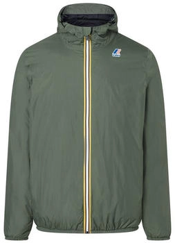 K-Way Le Vrai Claude Warm Regenjacke grün schwarz