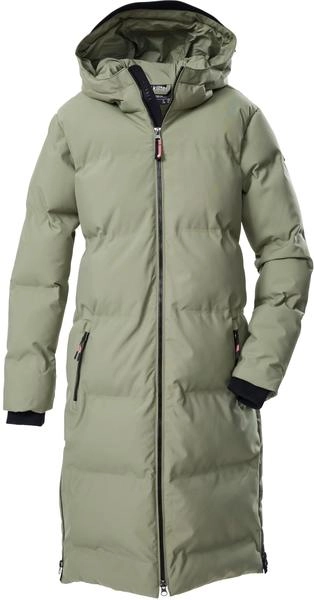 killtec jongens Gewatteerd jack/functionele jas in donslook met capuchon KOW 230 BYS QLTD JCKT, khaki, 140, 43514-000