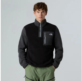 The North Face Yumiori Fleecejacke mit 1/4-langem RV Herren tnf black/asphalt grey/monument