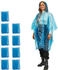 Relaxdays Einweg Regenponcho blau/gelb/rot