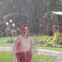 Relaxdays Einweg Regenponcho rot