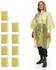 Relaxdays Einweg-Regenponcho (10045137) gelb