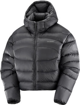 Salomon Outline Novelty Crop Down Kapuzenjacke (SLM-LC2277500) schwarz