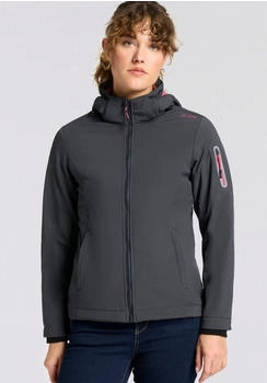 CMP Softshell Jacke Zip Hood Damen (39A5006-12UU) anthrazit-peony