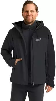 Jack Wolfskin Wild Places 3in1 Jacket Men (A65257) phantom