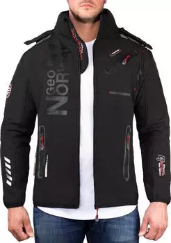 Geographical Norway Royaute Softshell Jacke mit Kapuze (GN-ROYAUTE-BLK) schwarz