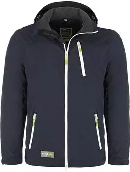 Blue Wave Jonas Funktionsjacke mit Fleece-Innenfutter und abnehmbarer Kapuze (1316) marine