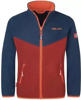 Trollkids Oppdal XT Outdoor Fleecejacke rot