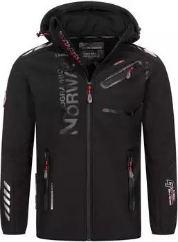 Geographical Norway Royaute Softshell Jacke Regular Fit schwarz/schwarz