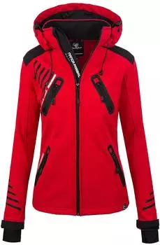 Rock Creek Softshell Jacke Wanderjacke D-390 rot