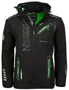 Geographical Norway Royaute Softshell Jacke (WY8026H/GN-NOIR / VERT) schwarz