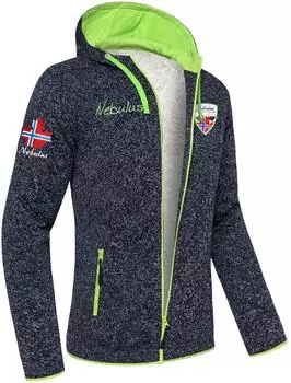 Nebulus Vladimir Fleecejacke navi-lime