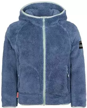 Trollkids Borgund XT Kapuzenfleecejacke lotus blue/navy