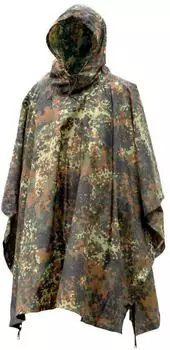 Mil Tec Ripstop Kapuzen Poncho flecktarn/tarnung