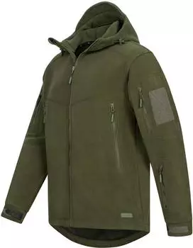 Höhenhorn Biferten Militär Fleecejacke schwarz/grün/dunkelblau