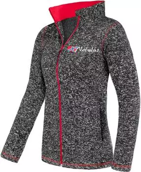 Nebulus Tanna Fleecejacke mit Full-Zip schwarz-rot