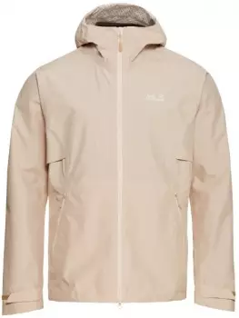 Jack Wolfskin Litestride 3in1 Jacket Men Wasserdichte Regenjacke mit 3-in-1 System Herren beige oyster (A65877_A0084)