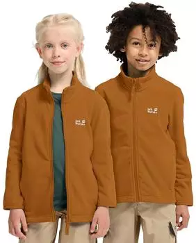 Jack Wolfskin Taunus 100 FZ Kids Fleecejacke Full-Zip mit 3-in-1 System Kinder brown autumn leaves (A65888_5401)