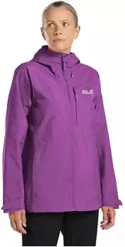 Jack Wolfskin Tempest 2L Jacket Women Wasserdichte Regenjacke mit Kapuze Damen purple freesia (A63901_I0132)