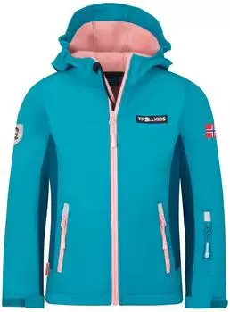 Trollkids Kinder Oslofjord Jacke harbor blue