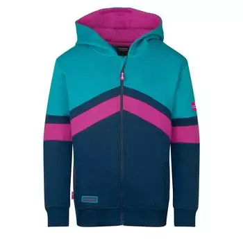 Trollkids Flekkefjord Jacke madeira blue/dark turquoise/bright berry