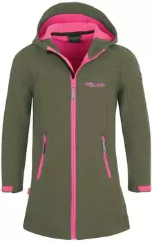 Trollkids M&auml;dchen Lillesand Mantel dusky olive/light magenta