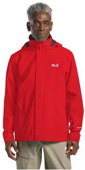 Jack Wolfskin Trailtime 2L Jacket Men Wasserdichte Regenjacke mit Kapuze Herren red siren red (A63903_J0191)
