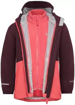 Jack Wolfskin Iceland 3in1 Jacket Kids sunset coral