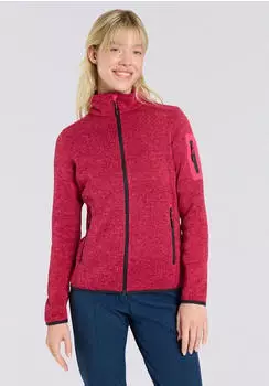 CMP Knit Fleece Jacket (3H14746) carmino/darker