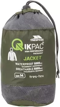Trespass Qikpac Packaway Regenjacke (UAJKRAI10001) moos