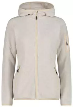 CMP Damen Fleecejacke Fix Hood (3H19826) beige/vaniglia