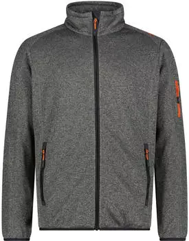 CMP Knit-Tech-Fleece Mesh (30H5887) grau/anthrazit/orange