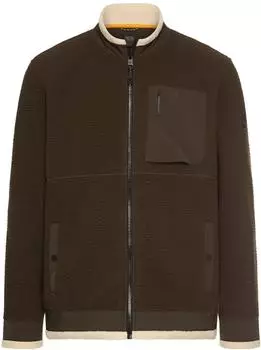 Camel Active Fleecejacke aus recyceltem Polyester (409400-8W34) dunkelbraun