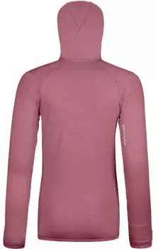 Ortovox Fleece Grid Hoody W (87204) dusk rose – Naturfaser-Vorteile für intensive Bergtouren