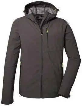 Killtec KOS 259 MN SFTSHLL JCKT Softshelljacke mit verstellbarer Kapuze (41367-000) gr&uuml;nanthrazit