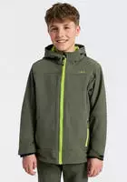 CMP 3A00094E319, CMP - Boy's Jacket Fix Hood Softshell - Softshelljacke Gr 176 oliv