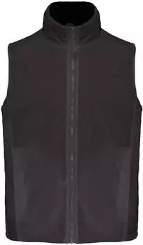 Kariban Doublé Polaire Bodywarmer mit Fleecefutter (K679) dunkelgrau/schwarz