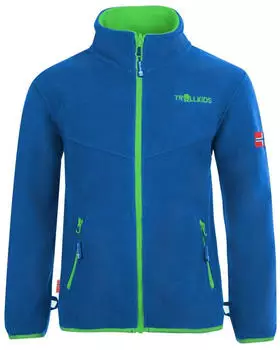 Trollkids Oppdal Jacket XT Fleecejacke (414-106-122) medium blue