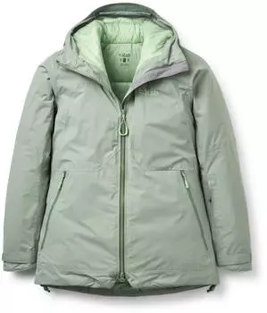 Rab Positron Pro Hoody Daunenjacke (QWI-64) dark fig green
