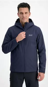 Jack Wolfskin Outrovert 2L JKT M Regenjacke (34293366) midnight sky/navy/wei&szlig;