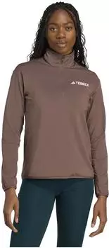 Adidas Terrex Multi Climawarm Half Zip Tech Fleece Jacket (JN3865) earth strata/earth strata