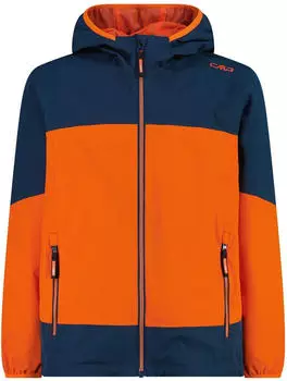 CMP Kid Jacket Fix Hood (34Z5224-19NV) midnight-carrot/orange