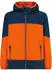 CMP Kid Jacket Fix Hood (34Z5224-19NV) midnight-carrot/orange