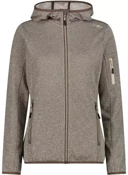 CMP Damen Fix Hood Jacke (30H5856) grau/toffee-cream