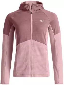 Ortovox Fleece Light Grid Hoody Women dawn rose