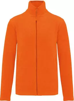 Kariban K911 Microfleece-Jacke mit Rei&szlig;verschluss fluorescent orange