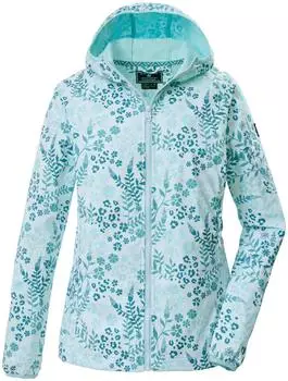 Killtec KOS 14 WMN SFTSHLL JCKT AOP Wasserabweisende Softshelljacke mit Kapuze (44009-000) hell ocean